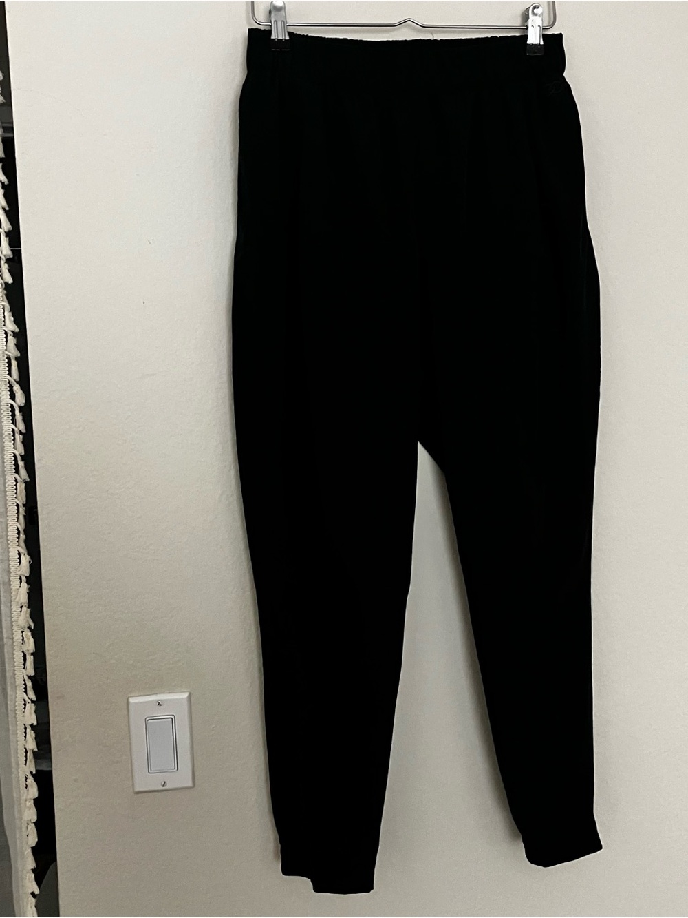 CALIA Elastic Waist Joggers Black Activewear Pants Size M Stretch Lightweight